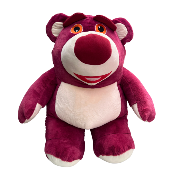 Peluche Lotso Gigante de 1 metro, inspirado en Toy Story, ideal para abrazar y regalar.